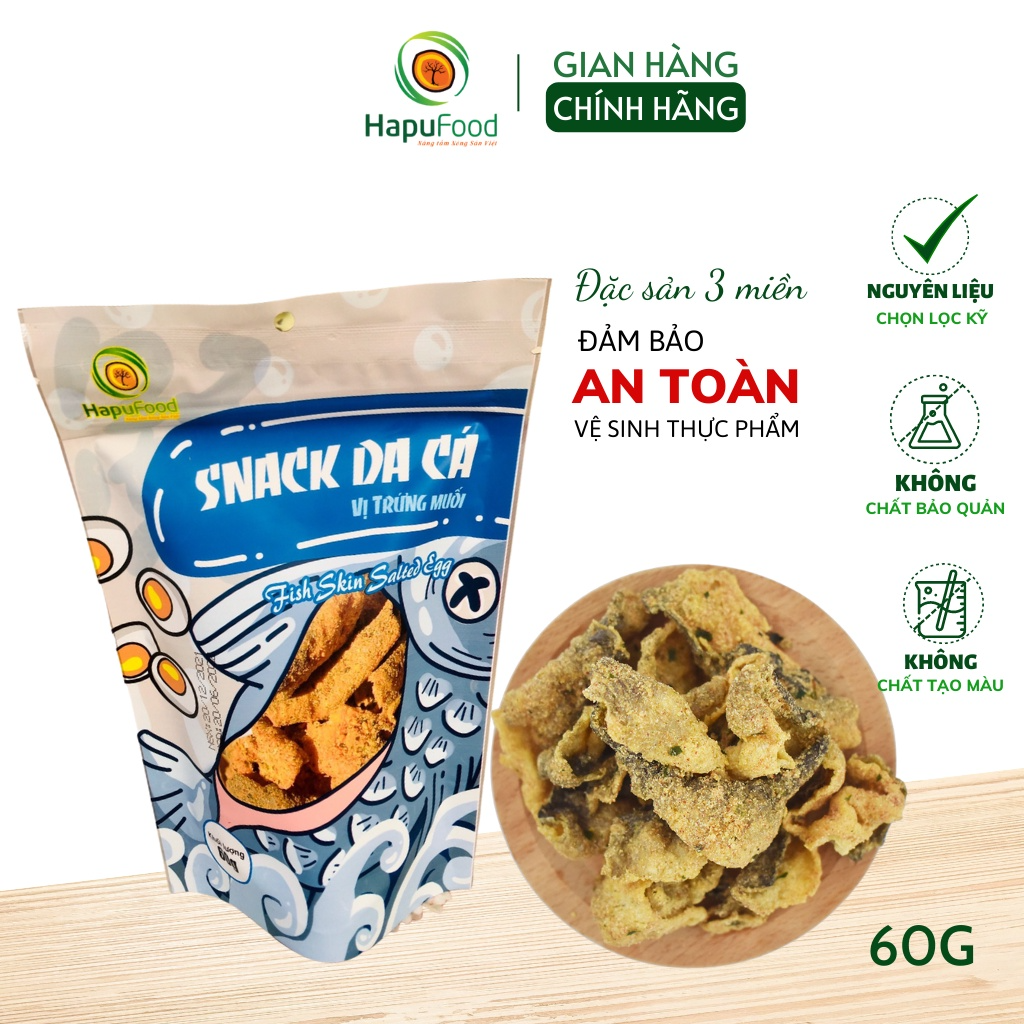 Snack da cá vị trứng muối 60G (417)