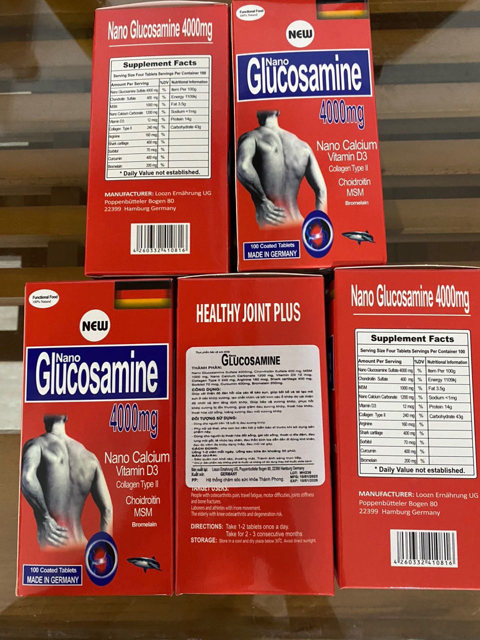 Glucosamin 4000mg đỏ đức