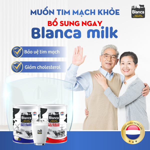 Sữa Blanca tốt cho tim mạch