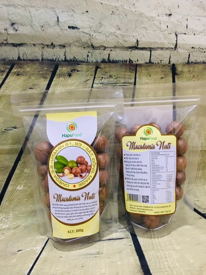 Hạt macca Tây Nguyên 300g - túi (450)