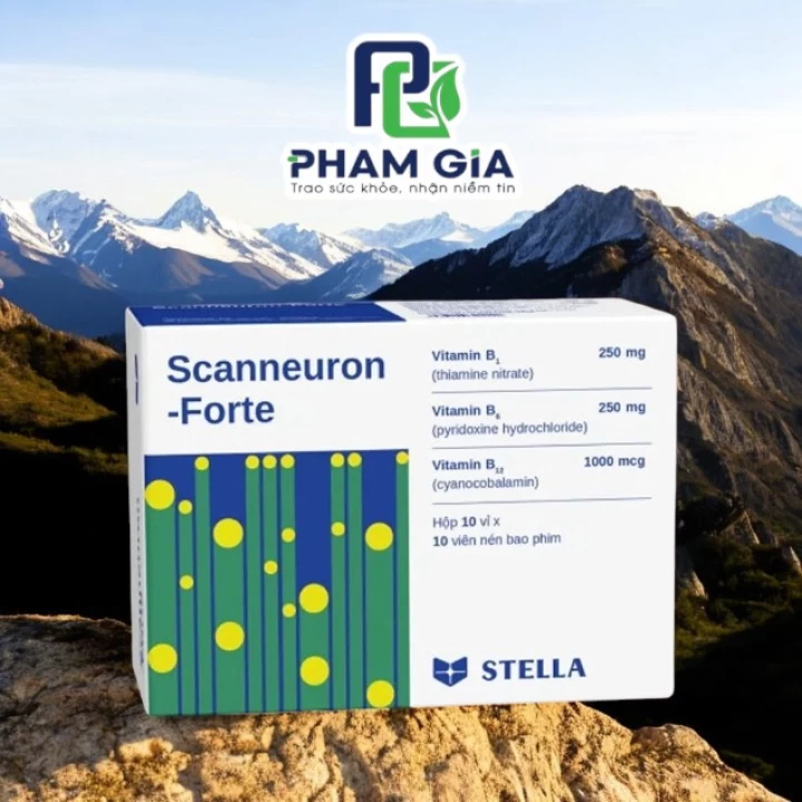 Scanneuron Scanneuron - Forte_Stella (Vitamin B1+B6+B12)_Hộp 10 vỉ x 10 viên